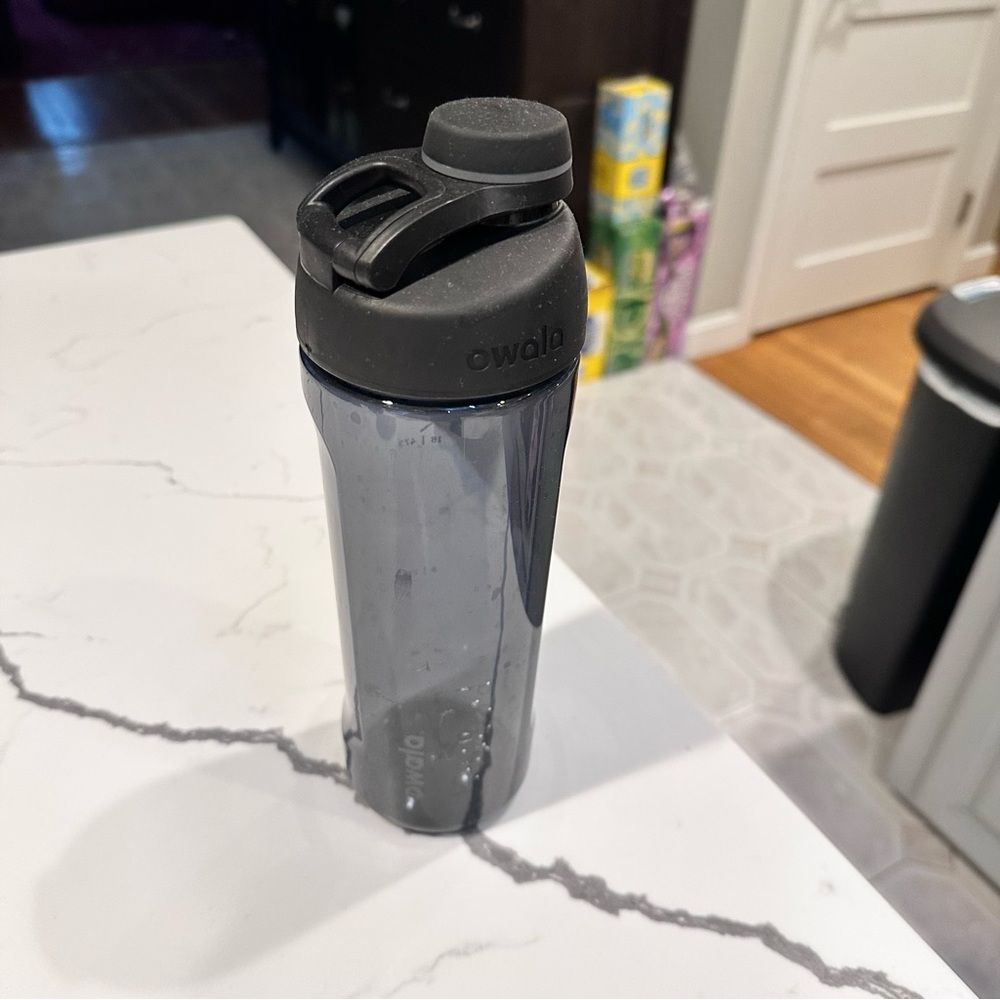 Owala Gray Plastic Water Bottle With Screw Top Lid 20 Oz